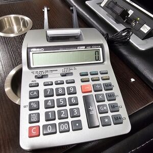 Casio HR-100TM Silver and Black Calculator
